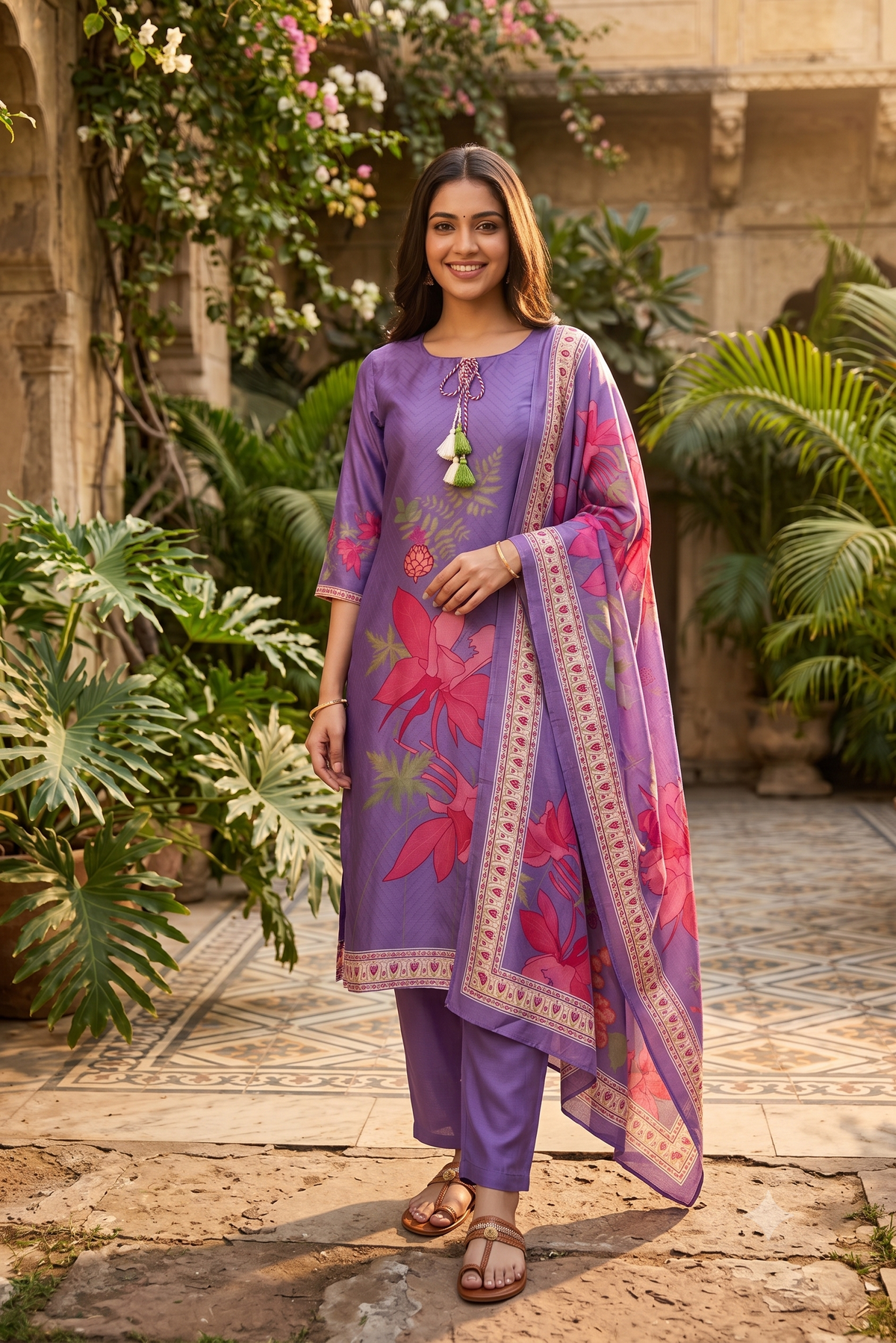Gulshan Muslin Silk Suit Set