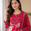 Rani Berry Pink Pure Cotton Suit Set