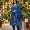 Indigo Halo Jaipur Cotton Suit Set
