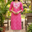Pink Petal Leheriya Cotton Kurta
