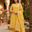 Mustard Sanganeri Floral Cotton Suit Set
