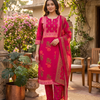 Rani Gulbahar handwork Premium Cotton Suit Set