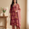 Berry Wine Floral Pure Cotton Set