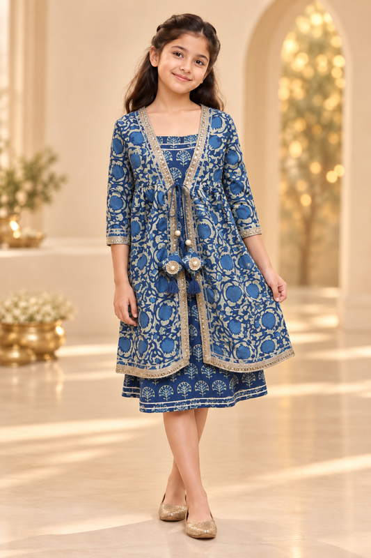 Neel Phool Girls Dress