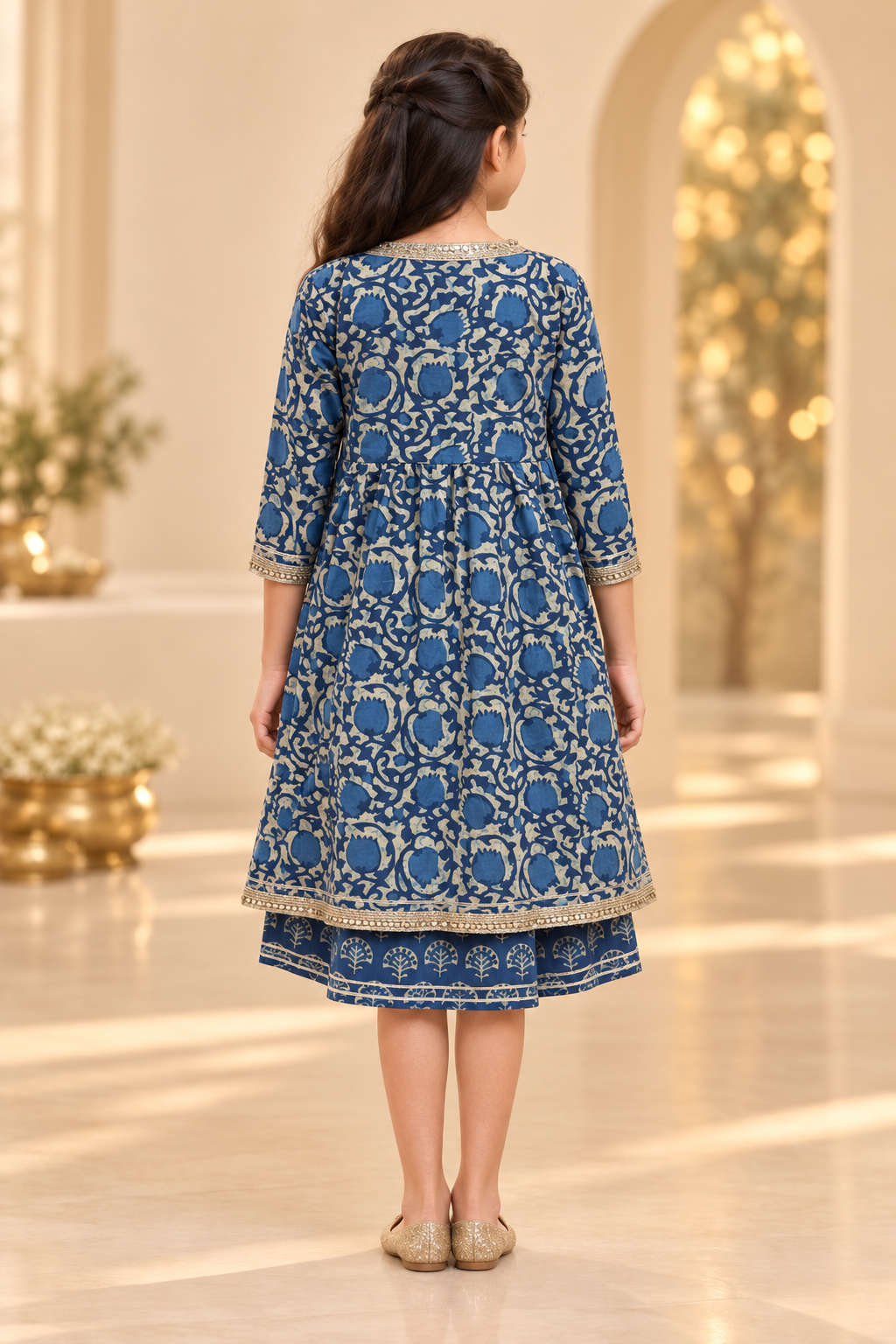 Neel Phool Girls Dress
