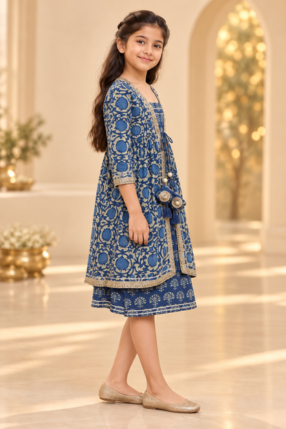 Neel Phool Girls Dress