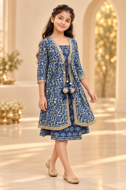 Neel Phool Girls Dress
