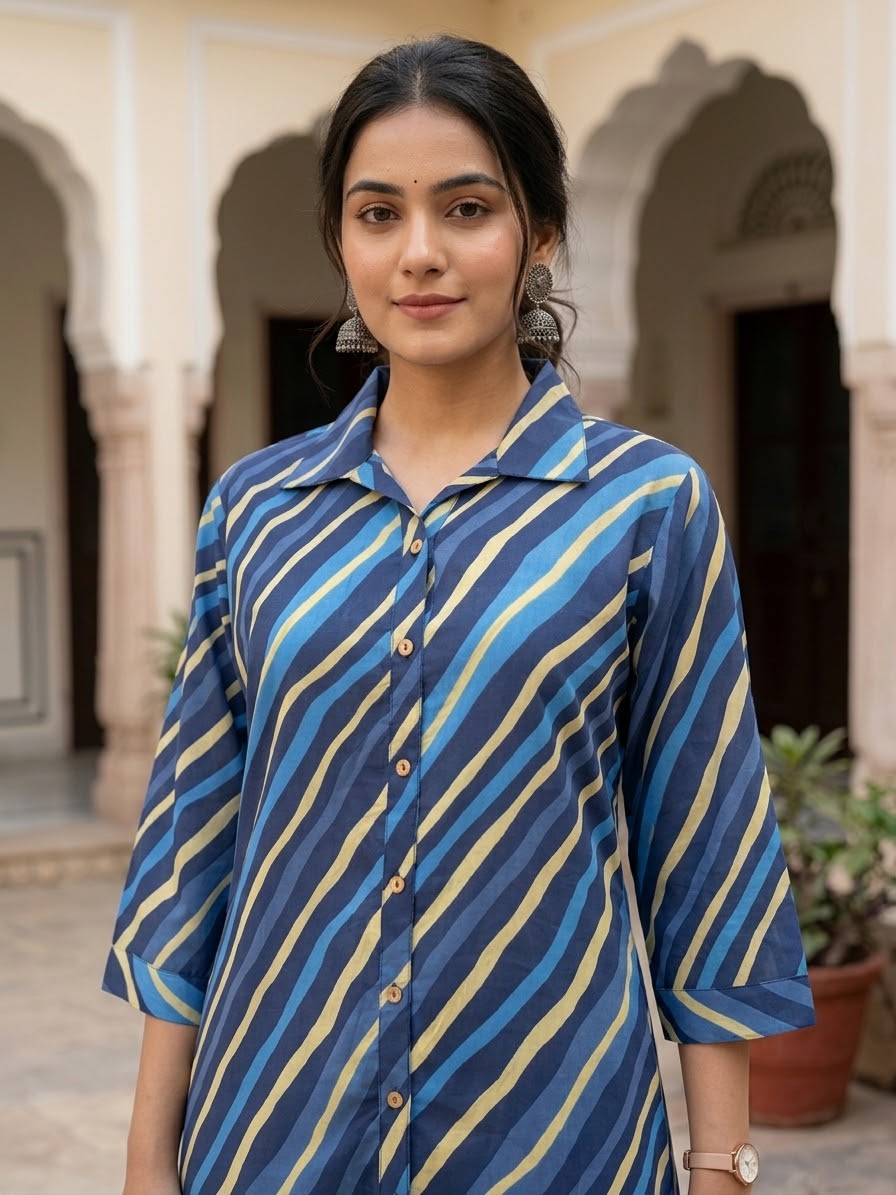 Neel Leheriya Cotton Kurta