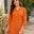 Narangi Kesar Leheriya Cotton Kurta
