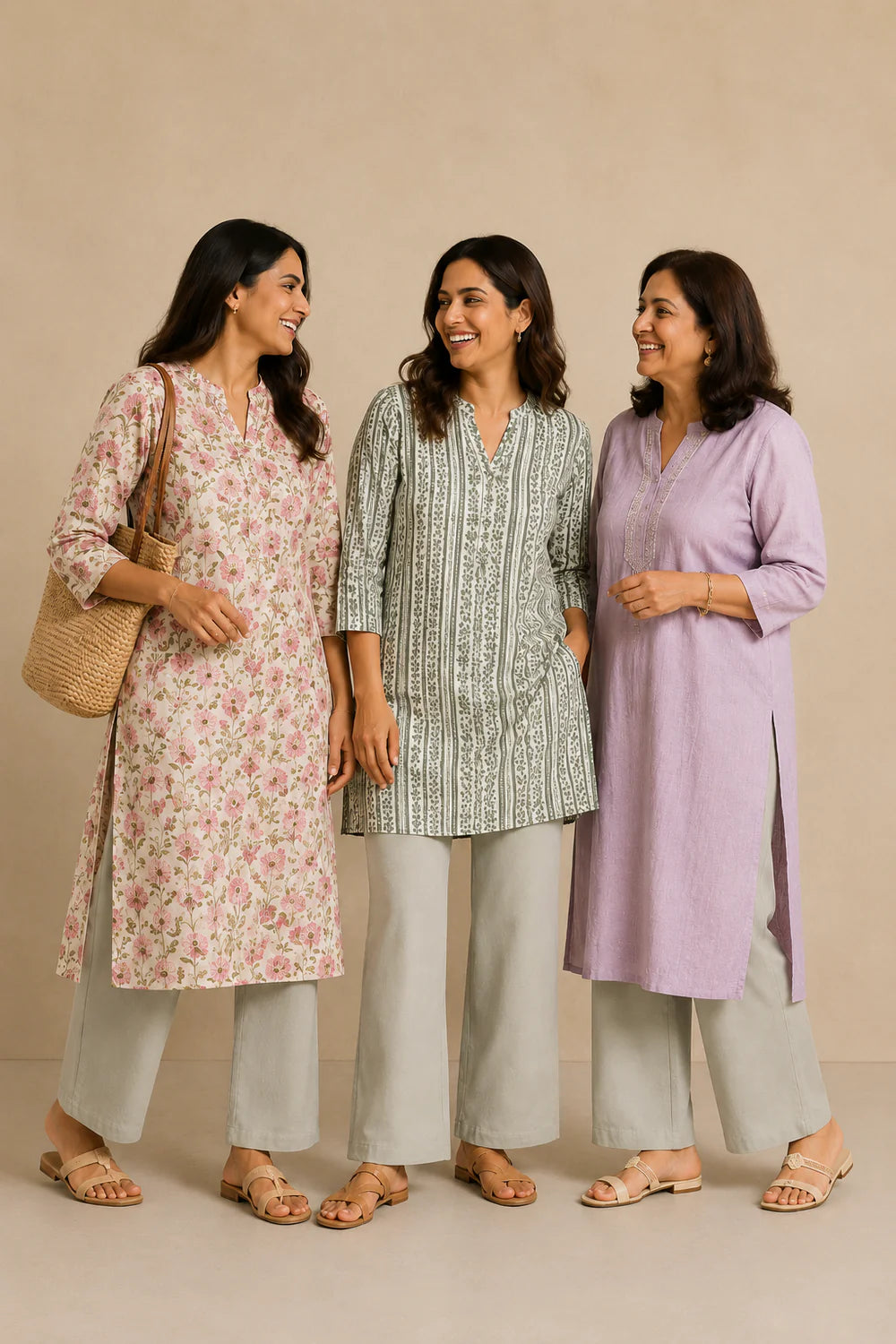 The Easy Pant in Silver Green