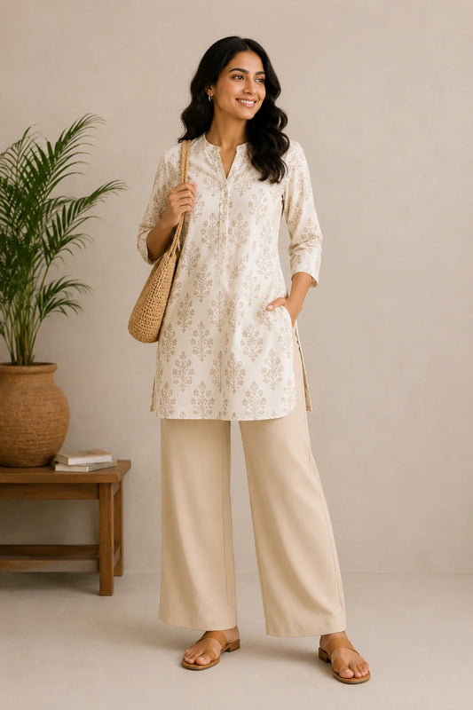 The Easy Pant in Beige