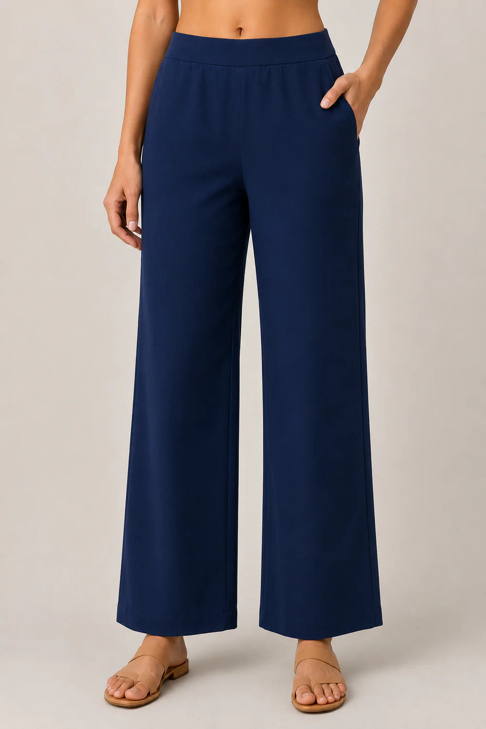 The Easy Pant in Navy Blue