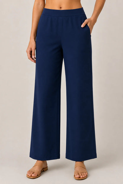 The Easy Pant in Navy Blue