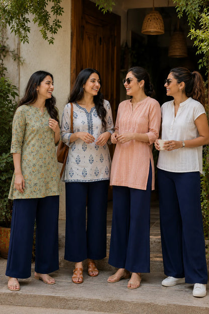 The Easy Pant in Navy Blue