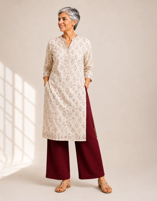 The Easy Pant in Maroon