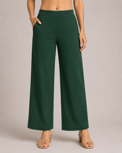 The Easy Pant in Hunter Green