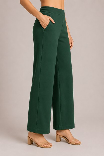 The Easy Pant in Hunter Green