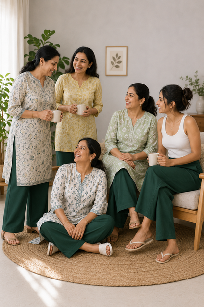 The Easy Pant in Hunter Green