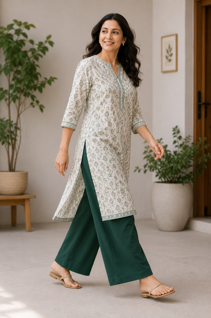 The Easy Pant in Hunter Green