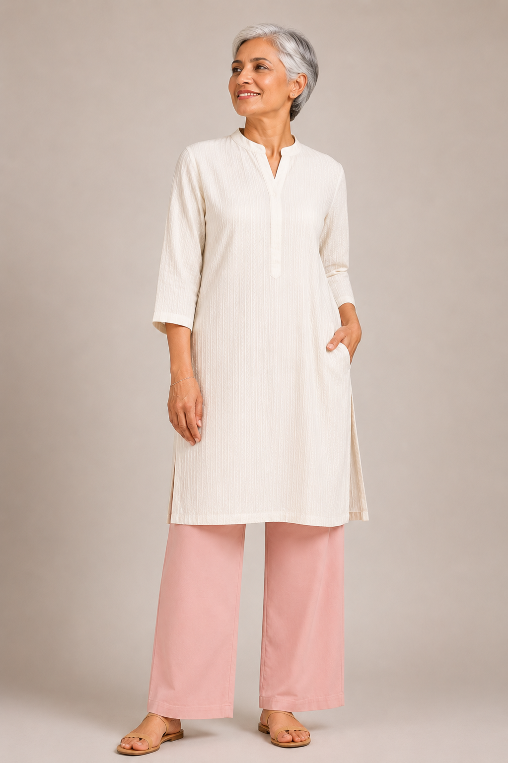 Blush Pink Easy Pant