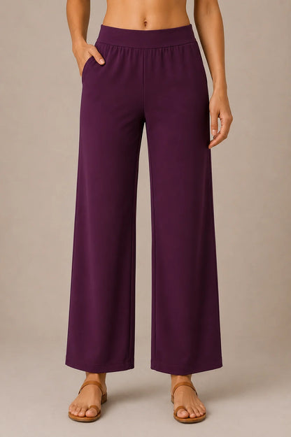 The Easy Pant in Plum