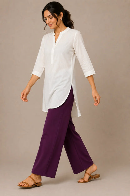 The Easy Pant in Plum