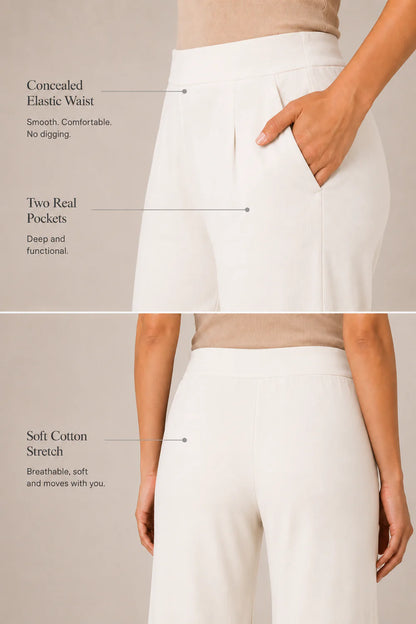 The Easy Pant in Off-White