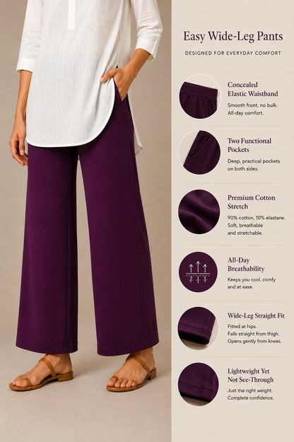 The Easy Pant in Plum