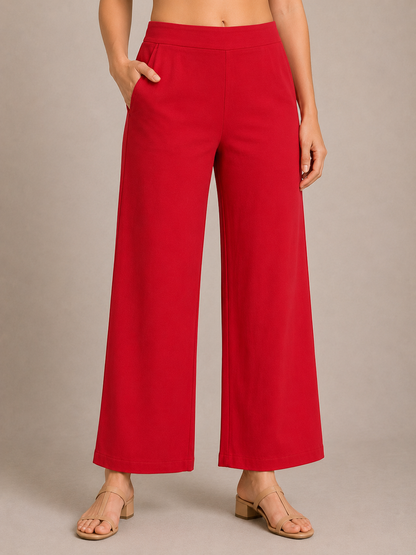 The Easy Pant in Red