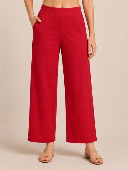 The Easy Pant in Red