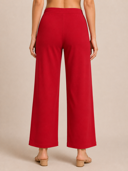 The Easy Pant in Red