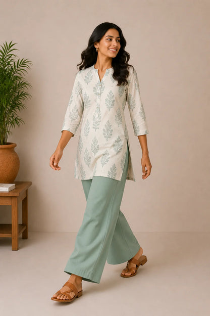 The Easy Pant in Surf Green