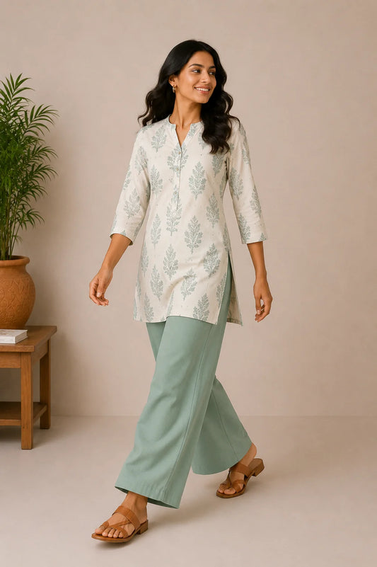 The Easy Pant in Surf Green