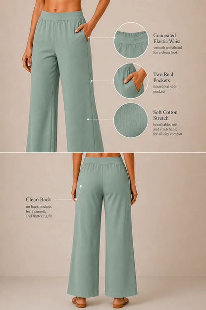 The Easy Pant in Surf Green
