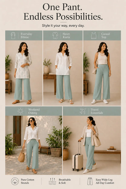 The Easy Pant in Surf Green