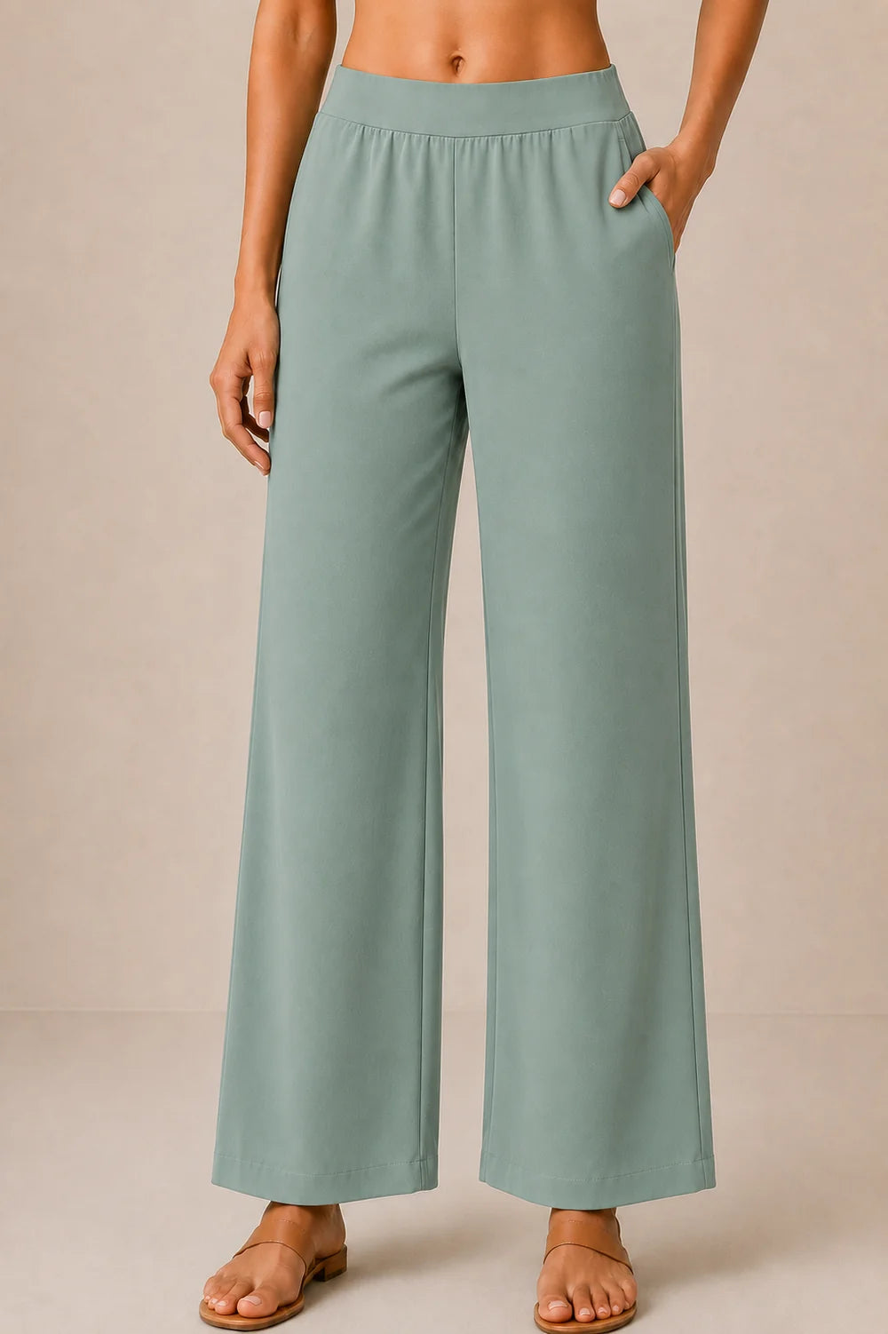 The Easy Pant in Surf Green