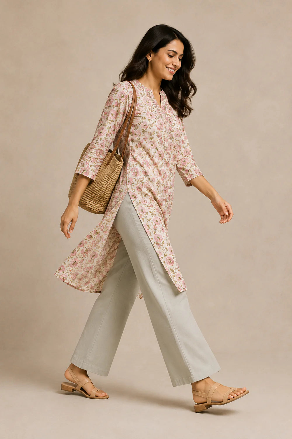 The Easy Pant in Silver Green